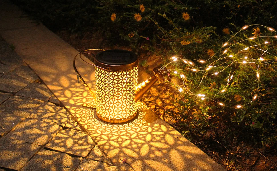 Glowing Garden Solar Cascading Watering Can