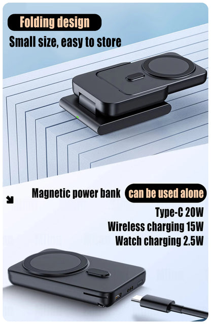 MagSync Pro 3-in-1 Charging Base with Detachable Battery