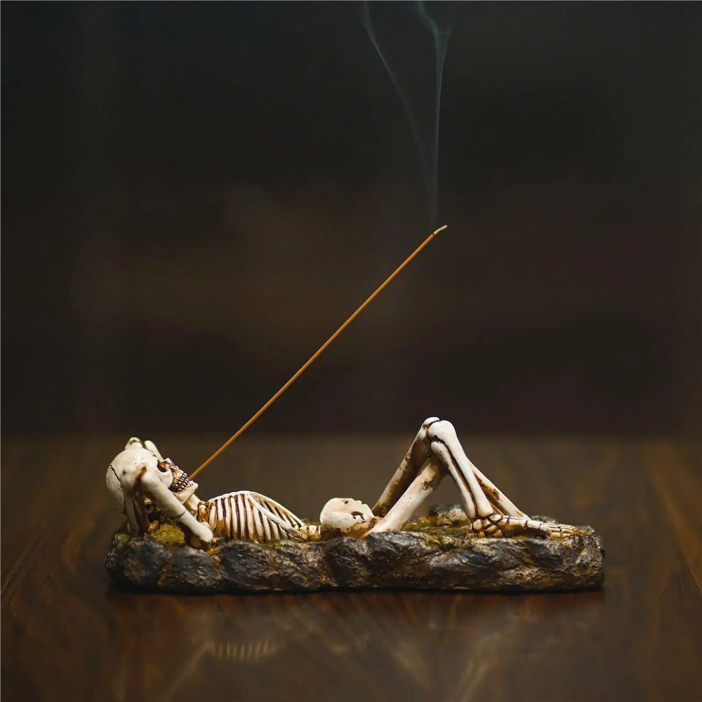 Serene Skeleton Incense Holder