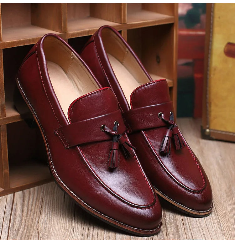 Moccasin Style Tasseled Loafers