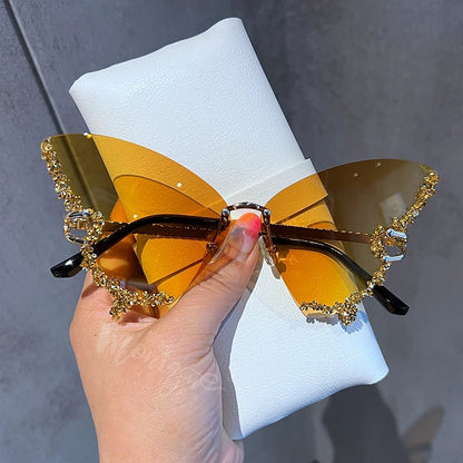 Butterfly-Shaped Sunglasses Set