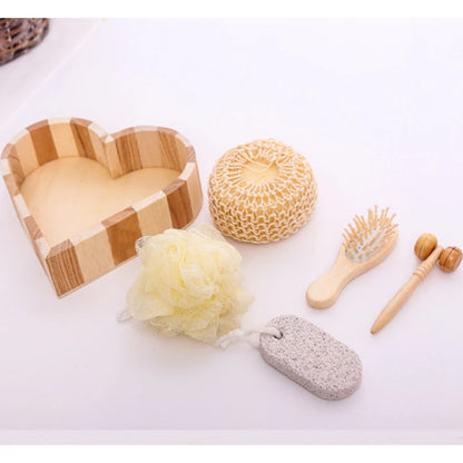 Harmony Heart Wooden Spa Set