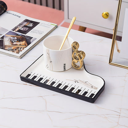 Piano Mug & Tray Ensemble