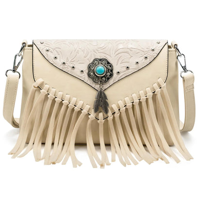 Navaho Dream Leather Fringe Bag