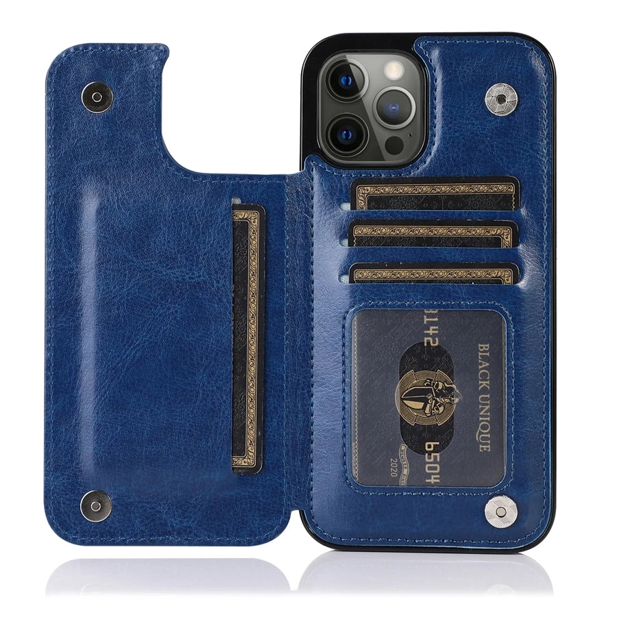 Enlite Leather iPhone Wallet & Kickstand Case