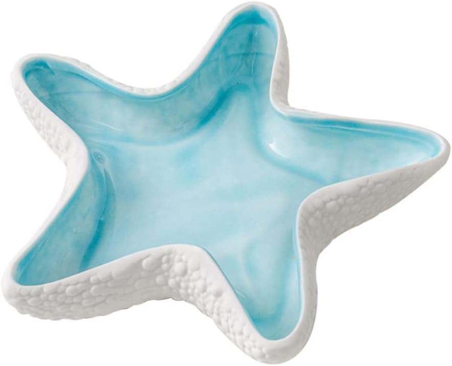 Coastal Charm Ceramic Shell Tray