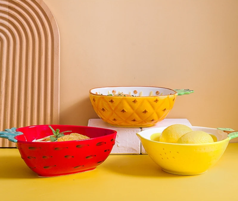 Fruit-Shaped Ceramic Serveware