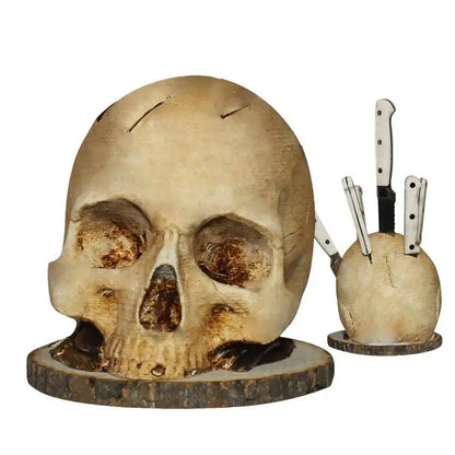 Gothic Skull Knife Holder