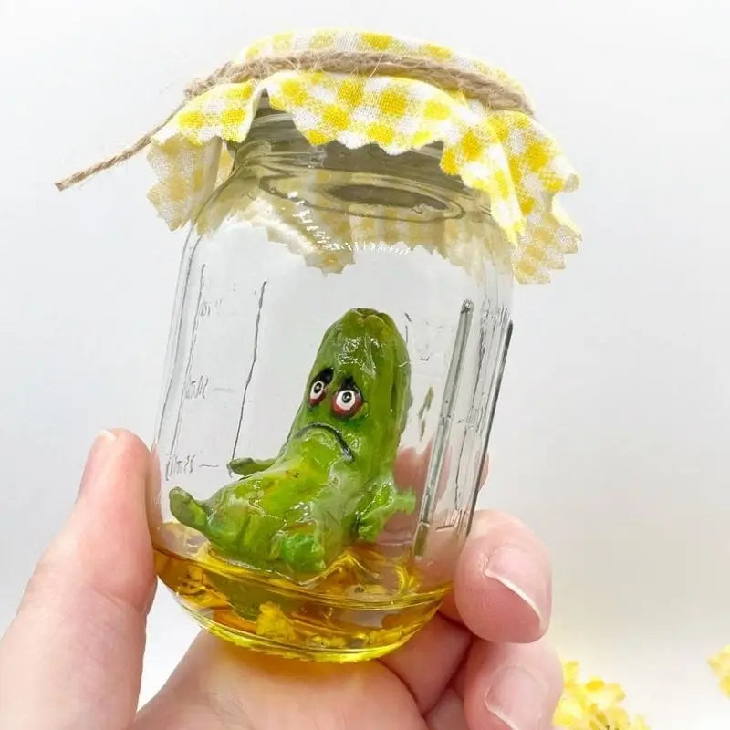 Grumpy Pickle In A Jar