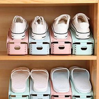 Adjustable Double Deck Shoe Organizer (Multipack)