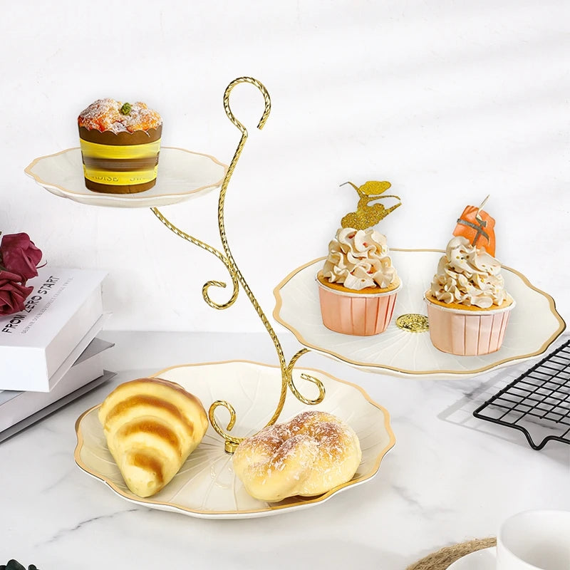 Elegant Triple-Tier Dessert Stand