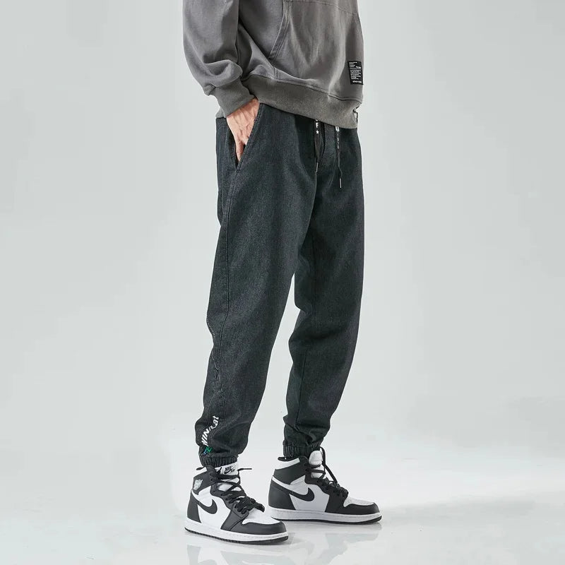 Streetwise Cotton Denim Joggers