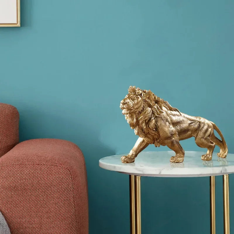 Regal Pride Lion Decor Statue