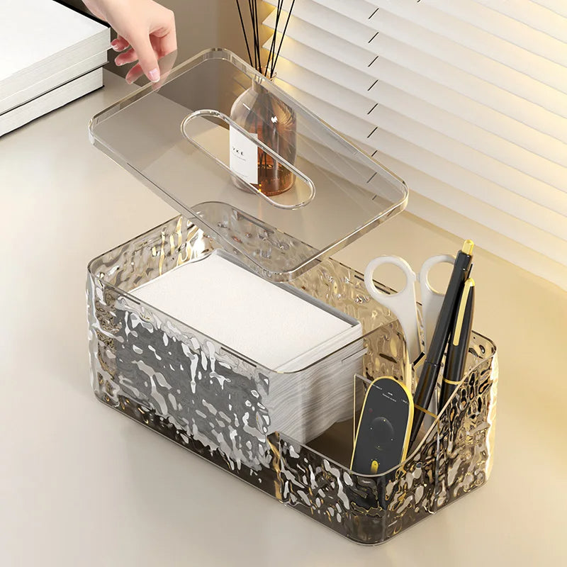 Acrylic Tissue Box & Organizer