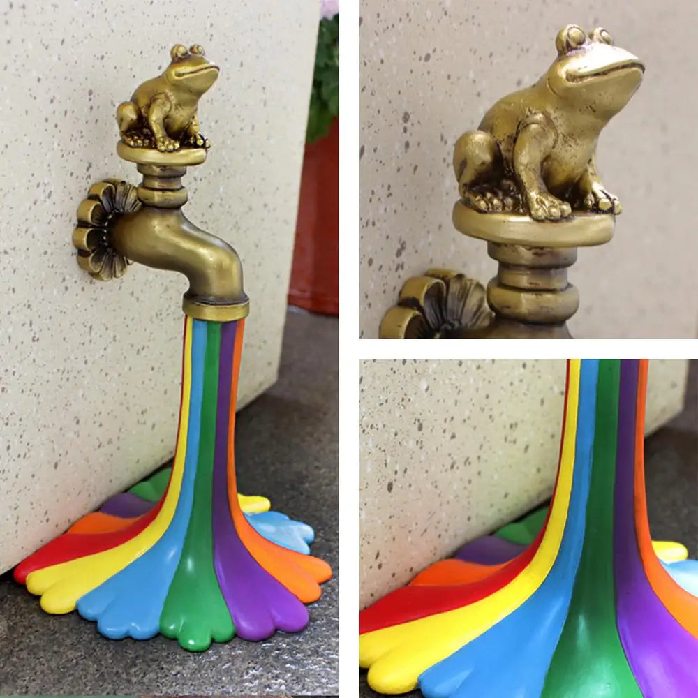 Rainbow Froggy Fountain Decor Icon