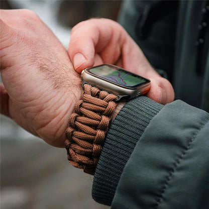 Rugged Timekeeper Paracord Apple Watch Band