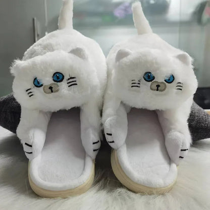 FelineFuzz Plush Cat Slippers