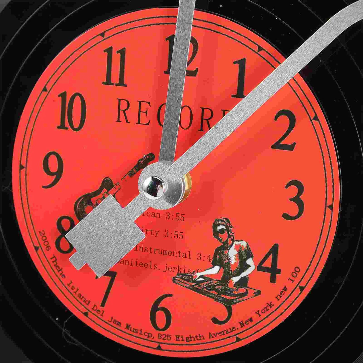 Retro Rhythm Vinyl Record Clock