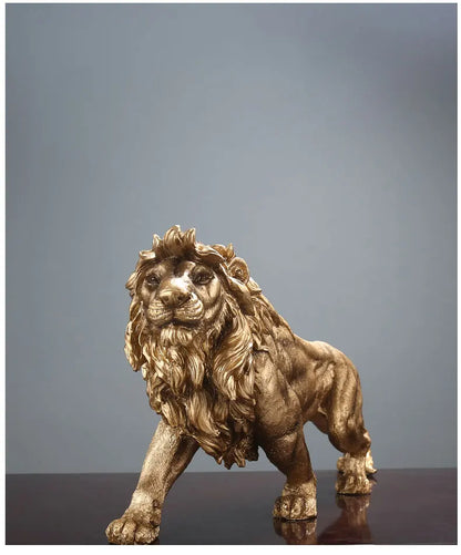 Regal Pride Lion Decor Statue