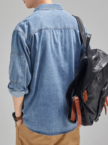 Men's Casual Denim Shirt