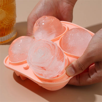 FloralFreeze Rose Ice Mold Tray