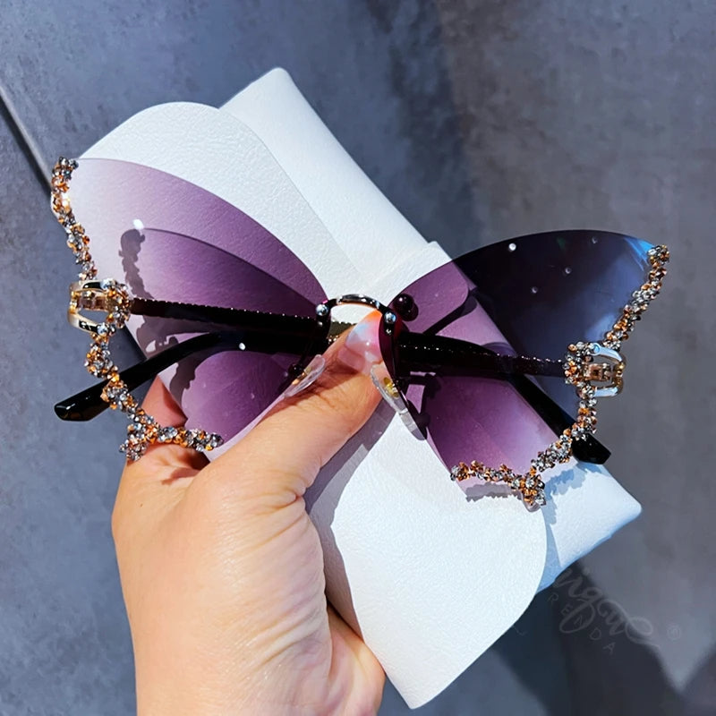 Butterfly-Shaped Sunglasses Set