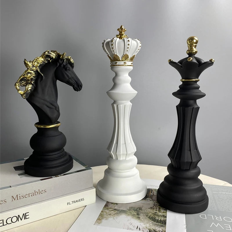 Grandmaster Chess Piece Decor Set