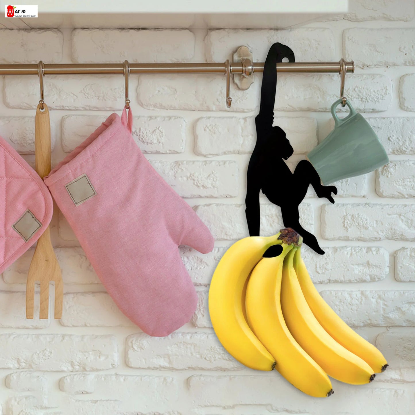 Playful Monkey Banana Hanger