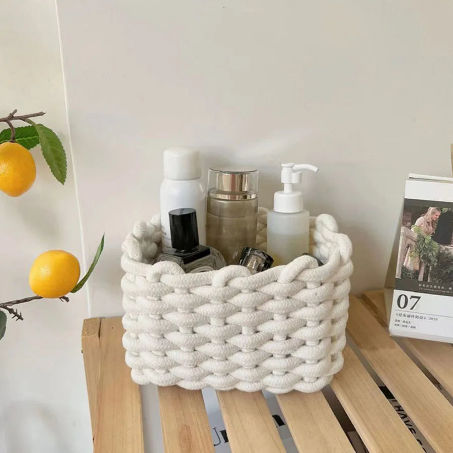 Chunky Knit Storage Basket