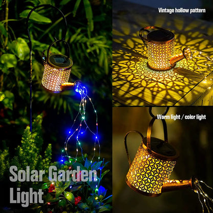 Glowing Garden Solar Cascading Watering Can