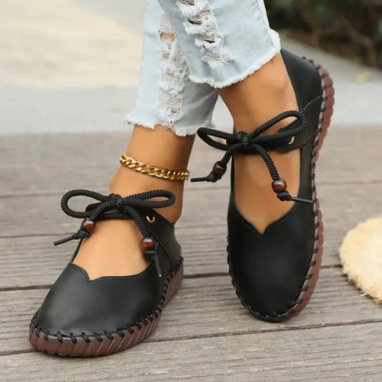 Boho fashion flats