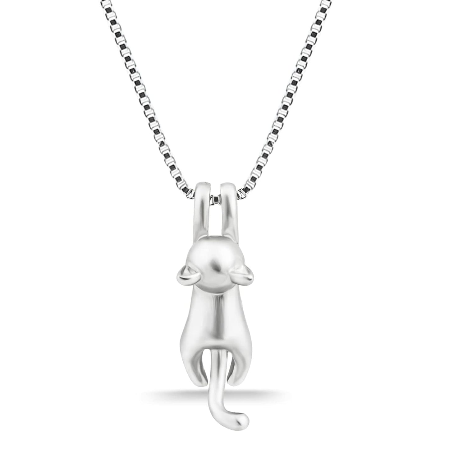 Mischievous Feline Pendant & Chain