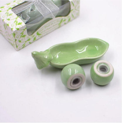 Two Peas In A Pod Salt & Pepper Shaker Set