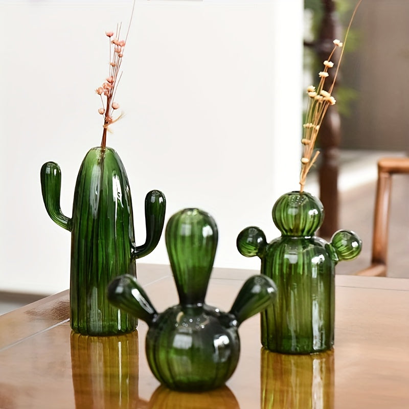 Desert Mirage Glass Cacti Vase