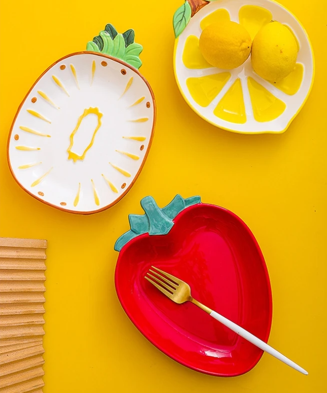 Fruit-Shaped Ceramic Serveware