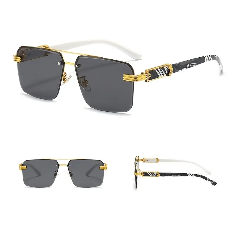 Retro Rimless Sunglasses