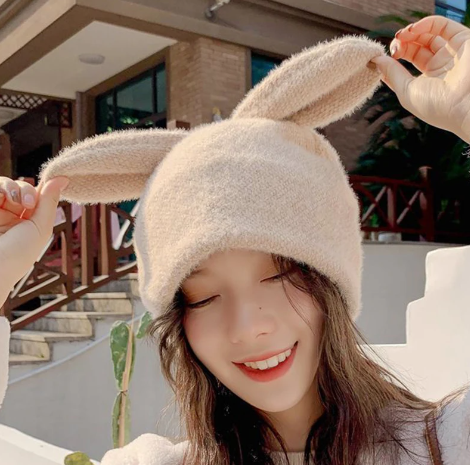 Woolly Bunny Ear Beanie