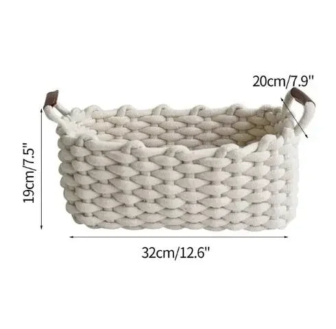 Chunky Knit Storage Basket