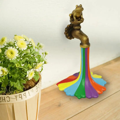 Rainbow Froggy Fountain Decor Icon