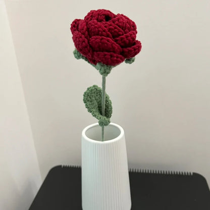 Everlasting Bloom Knitted Rose Bouquet