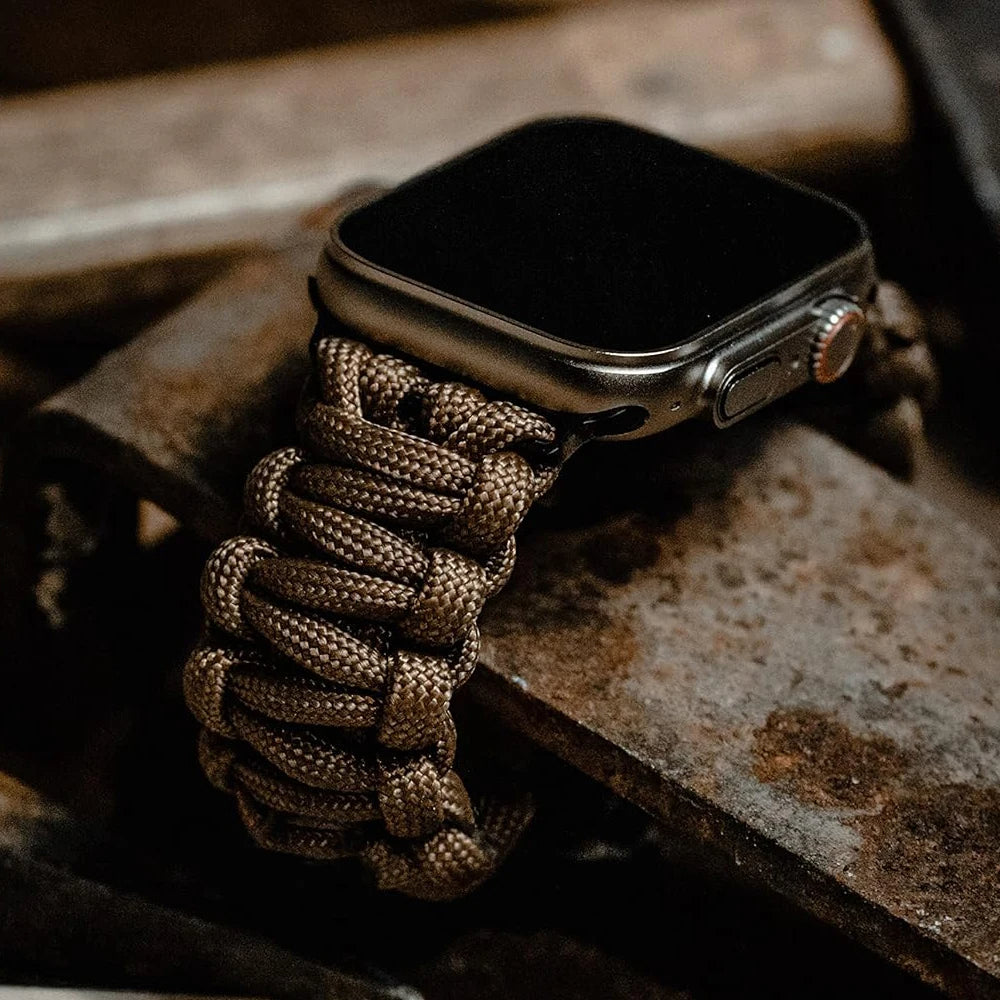 Rugged Timekeeper Paracord Apple Watch Band