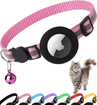 MeowTrack Reflective AirTag Bell Collar