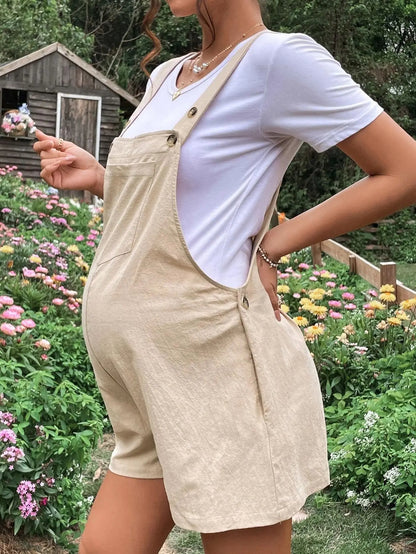 Breezy Summer Maternity Overalls