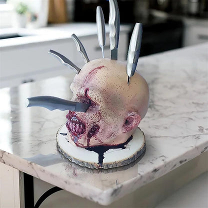 Zombie Head Knife Block