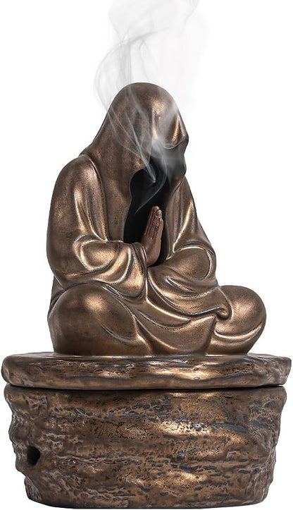 Contemplating Monk Incense Burner