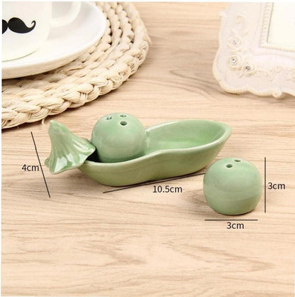 Two Peas In A Pod Salt & Pepper Shaker Set