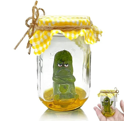 Grumpy Pickle In A Jar