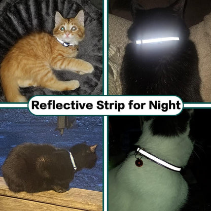 MeowTrack Reflective AirTag Bell Collar