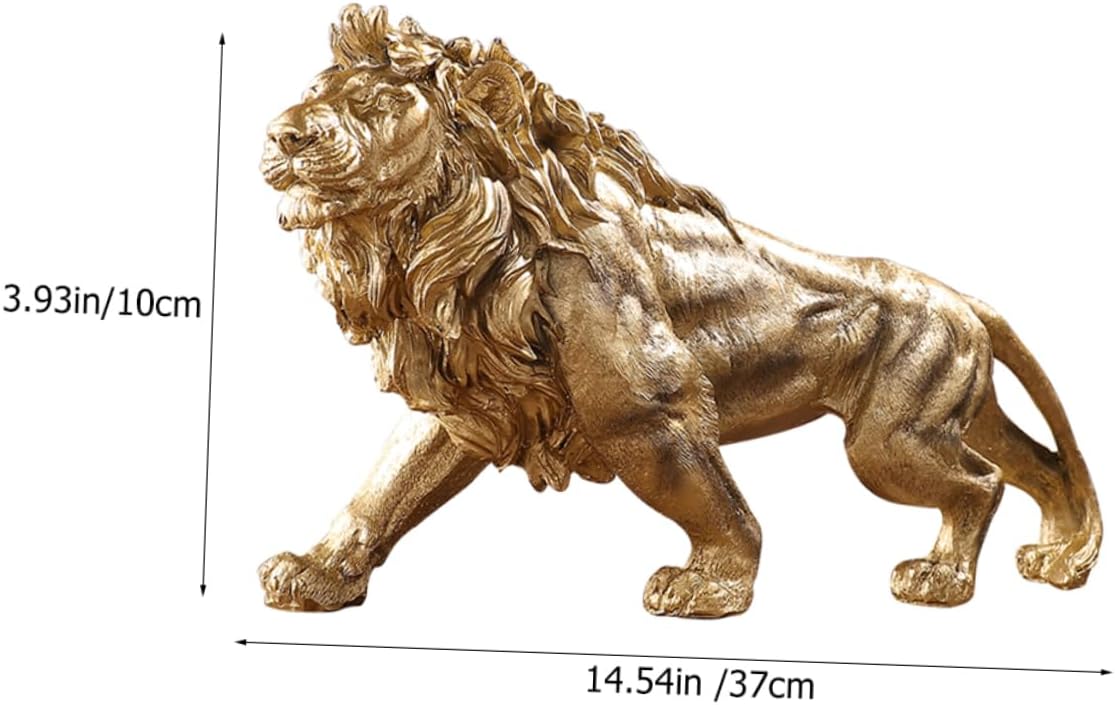 Regal Pride Lion Decor Statue