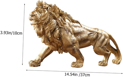 Regal Pride Lion Decor Statue